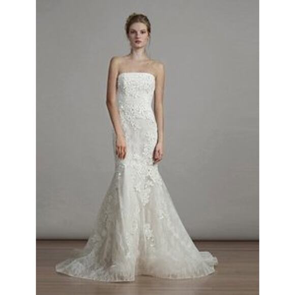 Liancarlo 6891 Wedding Dress Strapless Lace Trumpet Ivory Bridal Gown